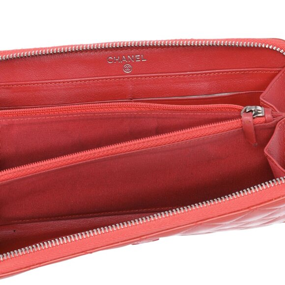 CHANEL Matelasse Long Wallet Pink Patent Leather - Picture 7 of 7